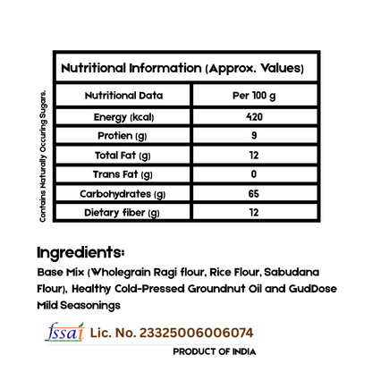 🌾 RAGICHIPS LESS SPICY – Crisp Ragi Goodness with Light Natural Seasoning | No Palm Oil | Kid-Friendly | Guilt-Free