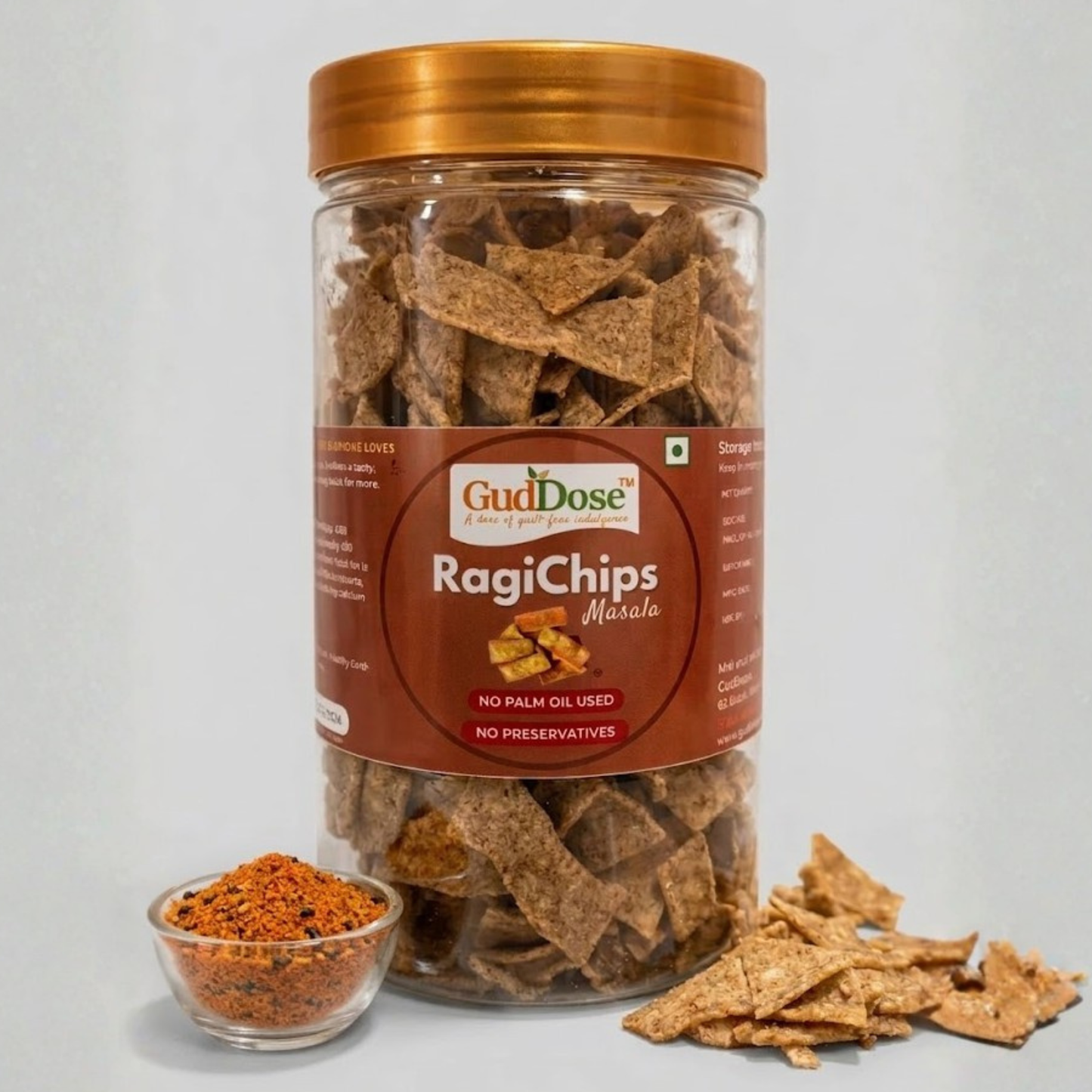 🌾 RAGICHIPS MASALA – Crisp Ragi Goodness with Natural Peri Peri Seasoning | No Palm Oil | High Fiber | Guilt-Free