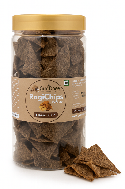 🌾 RAGICHIPS CLASSIC PLAIN – Crisp Ragi Goodness with Light Natural Seasoning | No Palm Oil | Kid-Friendly | Guilt-Free