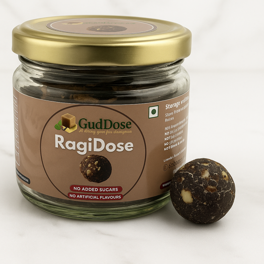 RAGIDOSE -  Dates, Ragi Flour, Seeds and Dry Fruit Guilt-Free Bites | No Added Sugar | 100% Natural | High in Calcium & Iron | Natural Energy Booster