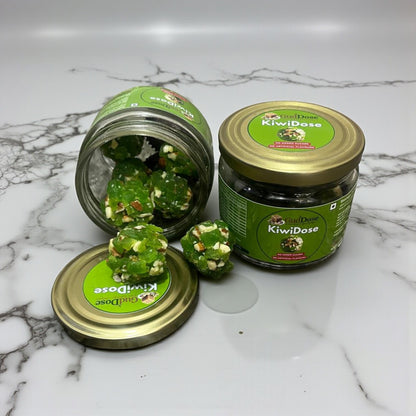 KIWIDOSE -  Kiwi, Seeds & Dry Fruits Guilt-Free Bites | No Added Sugar | No Preservatives | High Protein | Boosts Immunity | Enhances Skin Health