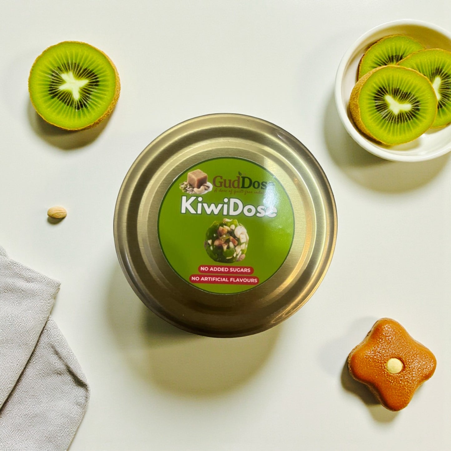 KIWIDOSE -  Kiwi, Seeds & Dry Fruits Guilt-Free Bites | No Added Sugar | No Preservatives | High Protein | Boosts Immunity | Enhances Skin Health